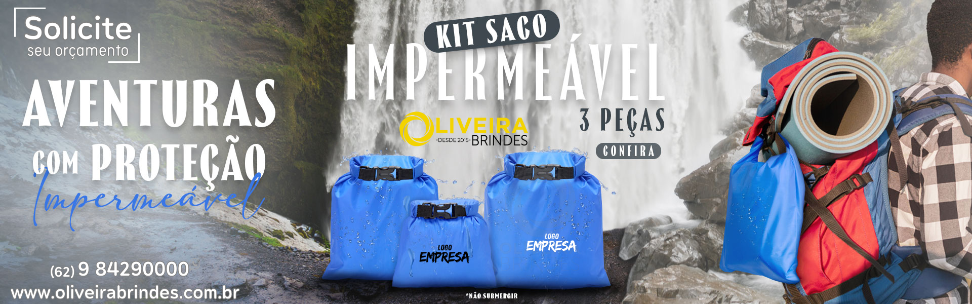 Kit saco impermeável 